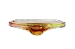 Vintage coloured glass bowl, designed by Jan Beranek, Škrdlovice, Czechoslovakia, 1960s
