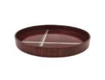 Round Art Deco Veneer Tray, 1930s
