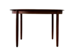 Round extendable teak dining table, Denmark, 1960s