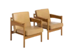 Pair of vintage armchairs, Krásná Jizba, Czechoslovakia, 1960s