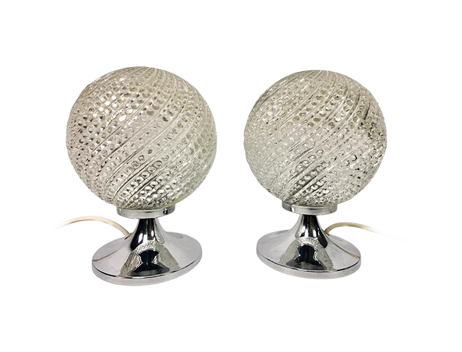 Para lamp vintage, Otto Leuchten, Niemcy, lata 70