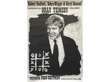 Plakat filmowy PRL „Orły temidy”, proj. Jakub Erol, Polska, lata 80