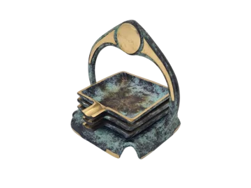 Art Deco ashtrays with a decorative stand, 1920s