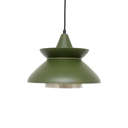Green vintage lamp, Denmark, 1970s