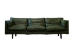Vintage leather sofa, Denmark, 1960s/70s