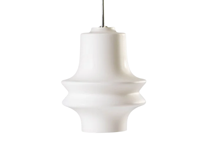 Glass pendant lamp, Valasske Mezirici, Czechoslovakia, 1960s