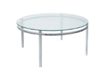 Vintage glass coffee table, Germany, 1970s