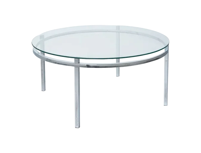 Vintage glass coffee table, Germany, 1970s