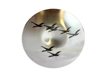 Ikora wall plate with a wild goose motif, WMF, Germany, 1960s