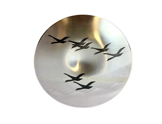 Ikora wall plate with a wild goose motif, WMF, Germany, 1960s