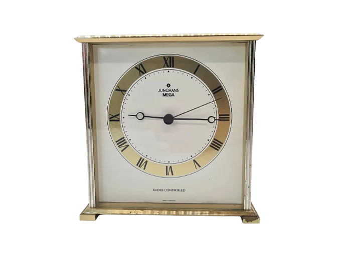 Vintage table clock, Junghans Mega, Germany, 1990s