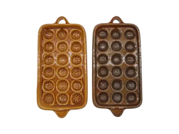 Set of 2 ceramic baking dishes, 1960s