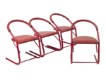 Set of 4 vintage chairs, Italy, 1980s