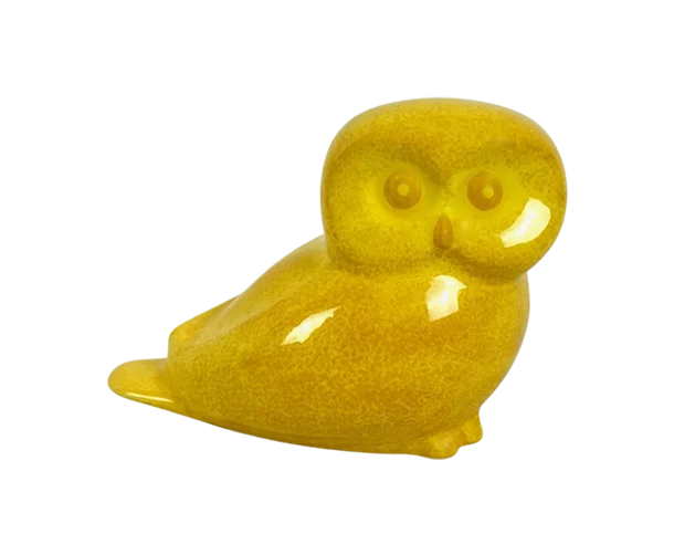 Yellow owl, designed by Gallo Design, Vileroy & Boch, Germany, 1970s