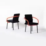 Fotel Mandarin, proj. Ettore Sottsass, Knoll, Włochy, lata 80