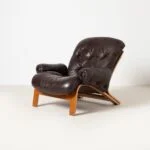 Ry Wing lounge armchair, designed by Elsa and Nordahl Solheim, produced by Rybo Rykken & Co, Norway, 1970s