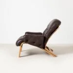 Ry Wing lounge armchair, designed by Elsa and Nordahl Solheim, produced by Rybo Rykken & Co, Norway, 1970s
