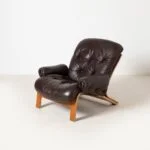 Ry Wing lounge armchair, designed by Elsa and Nordahl Solheim, produced by Rybo Rykken & Co, Norway, 1970s