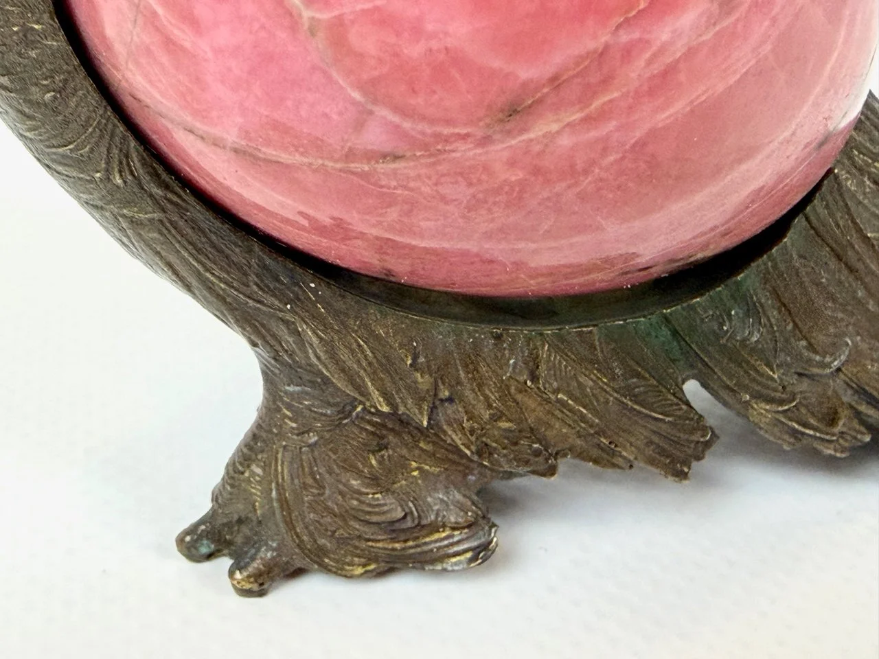 Bronze and rhodonite pigeon, designed by Eduard Nikitin, Chelyabinsk Factory of Artistic Goods, Russia, 1980s