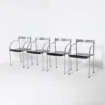 Komplet 4 krzeseł Francesca, proj. Philippe Starck, Baleri, Włochy, lata 80