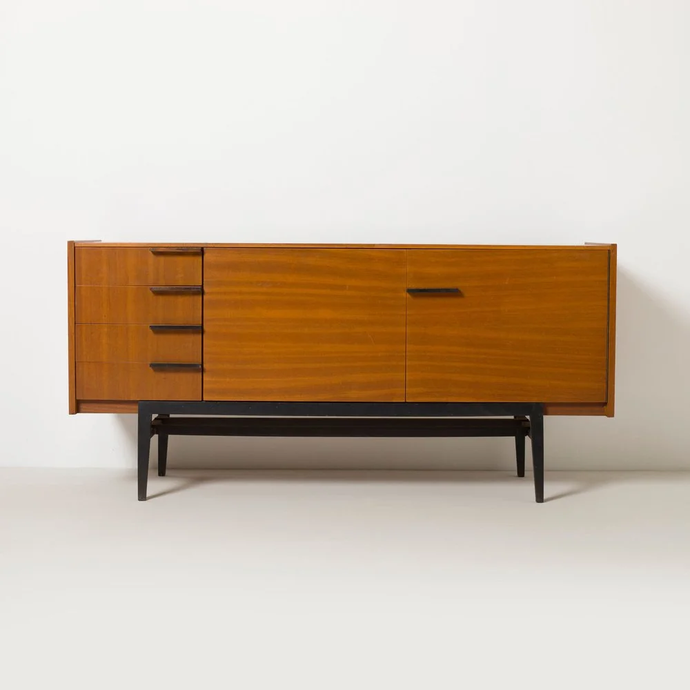 Sideboard vintage, proj. Frantisek Mezulanik, Czechosłowacja, lata 60