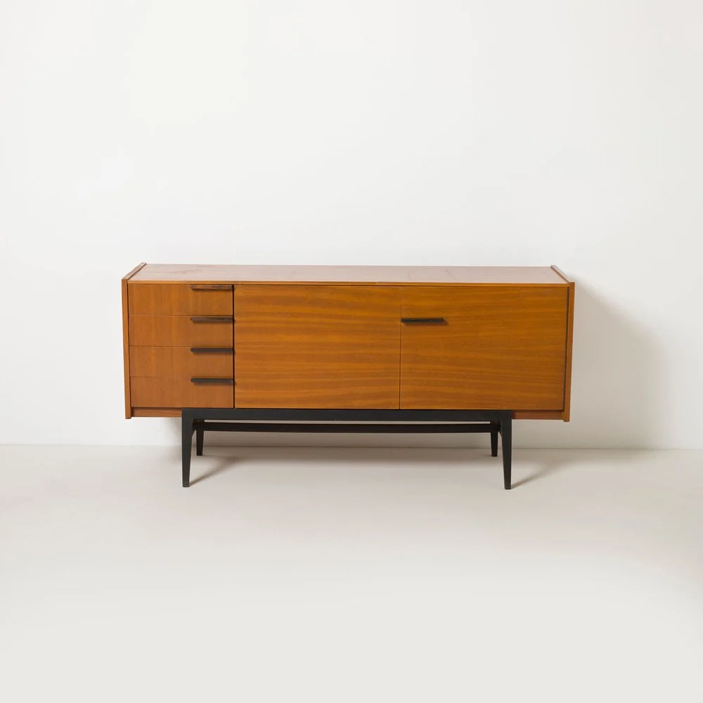 Sideboard vintage, proj. Frantisek Mezulanik, Czechosłowacja, lata 60