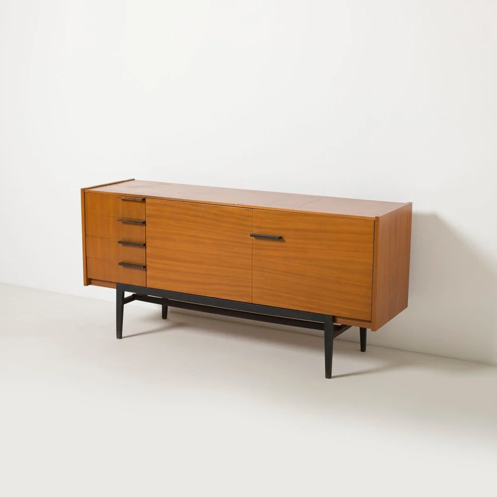 Sideboard vintage, proj. Frantisek Mezulanik, Czechosłowacja, lata 60