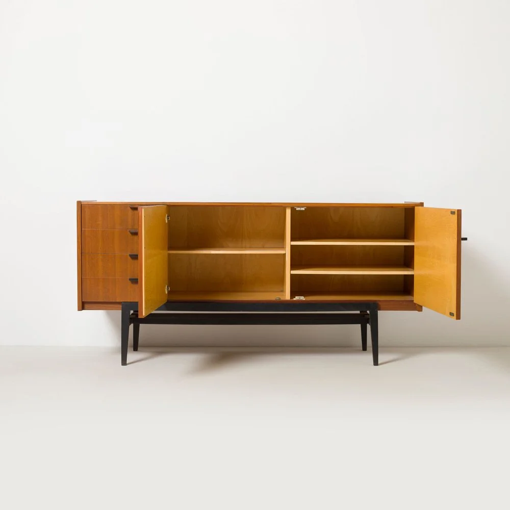 Sideboard vintage, proj. Frantisek Mezulanik, Czechosłowacja, lata 60