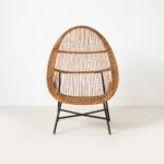 Wicker armchair, ULUV Krásná Jizba, Czechoslovakia, 1950s