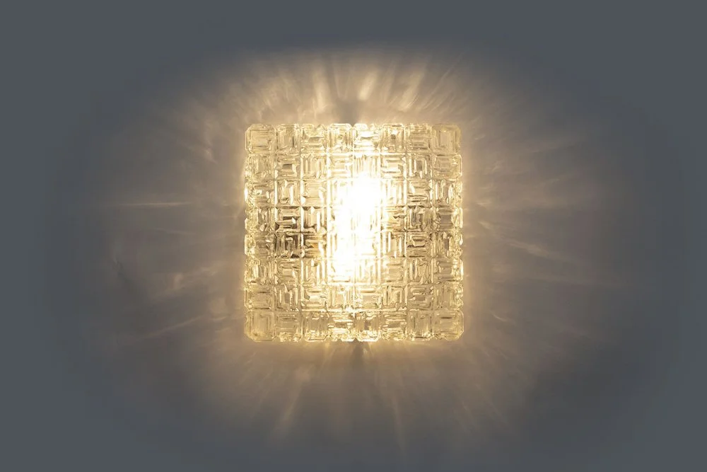 Lampa sufitowa, Osvetlovaci Sklo Valaske Mezrici, Czechosłowacja, lata 60