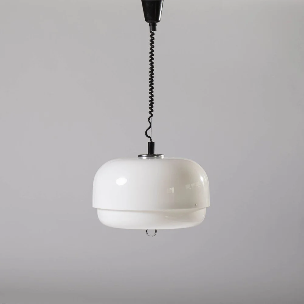 Lampa wisząca Space Age, Harvey Guzzini, Meblo, Jugosławia, lata 70