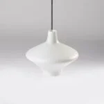 Vintage glass lamp, Valasske Mezirici, Czechoslovakia, 1960s