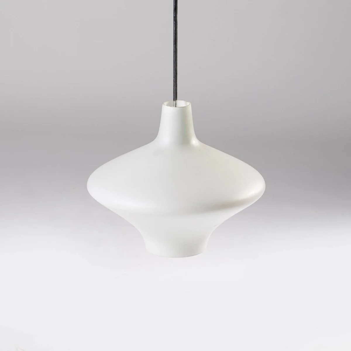 Vintage glass lamp, Valasske Mezirici, Czechoslovakia, 1960s