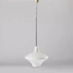 Vintage glass lamp, Valasske Mezirici, Czechoslovakia, 1960s
