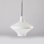 Vintage glass lamp, Valasske Mezirici, Czechoslovakia, 1960s