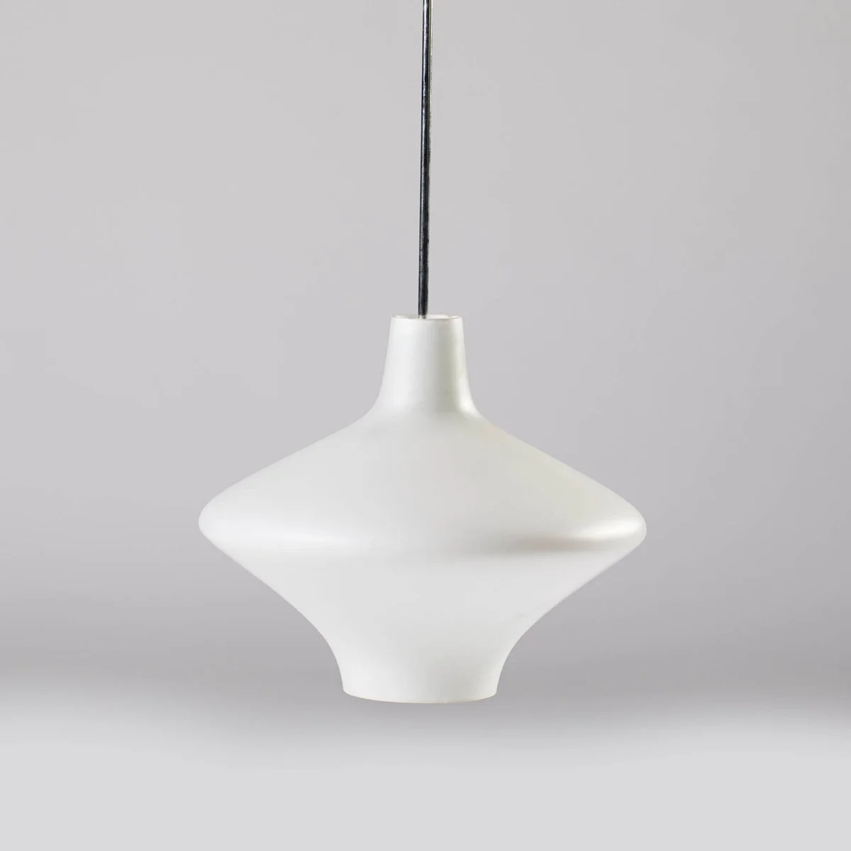 Vintage glass lamp, Valasske Mezirici, Czechoslovakia, 1960s