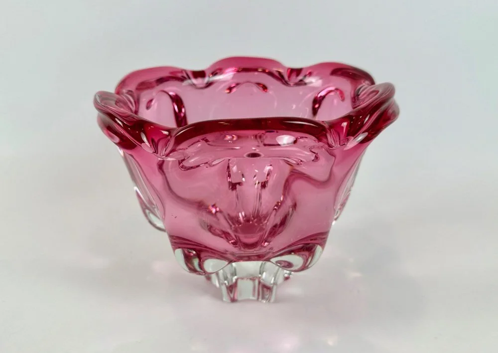 Glass bowl, designed by Josef Hospodka, Chribska, Czechoslovakia, 1960s