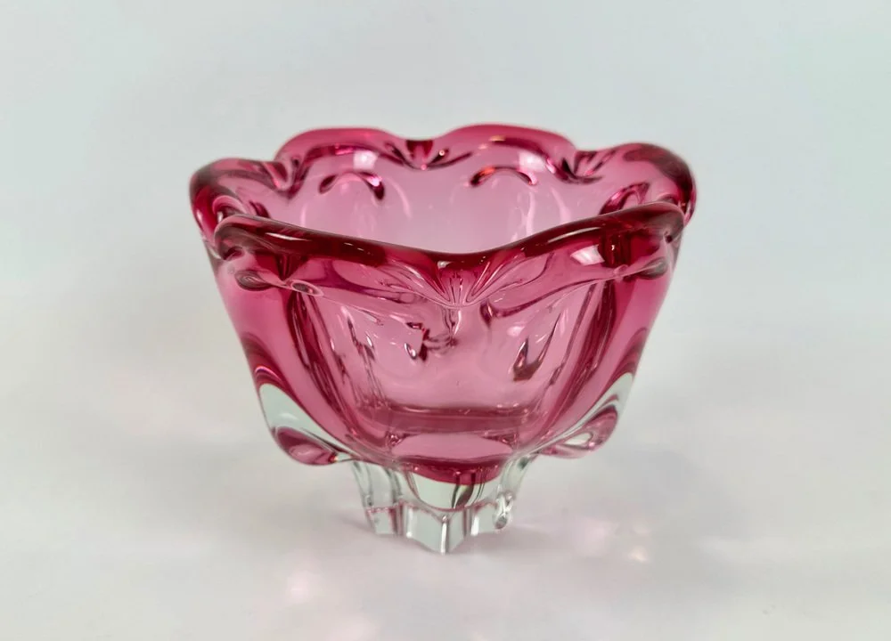 Glass bowl, designed by Josef Hospodka, Chribska, Czechoslovakia, 1960s