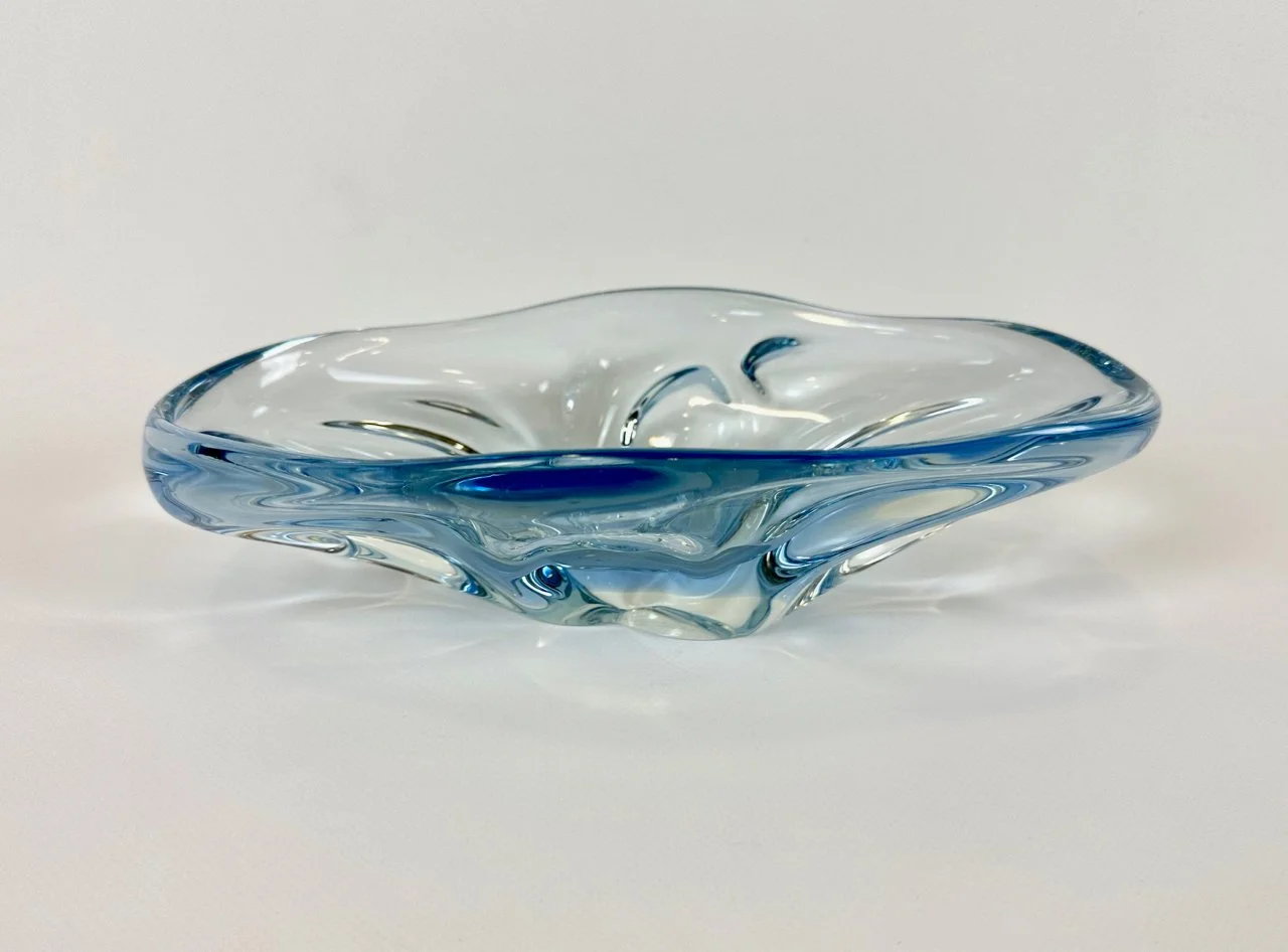 Art glass bowl, designed by Josef Hospodka, Chribska, Czechoslovakia, 1960s