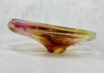 Vintage coloured glass bowl, designed by Jan Beranek, Škrdlovice, Czechoslovakia, 1960s