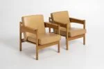 Pair of vintage armchairs, Krásná Jizba, Czechoslovakia, 1960s