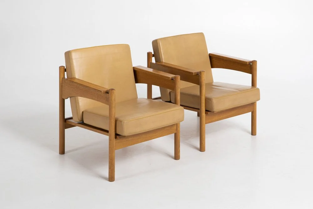Pair of vintage armchairs, Krásná Jizba, Czechoslovakia, 1960s