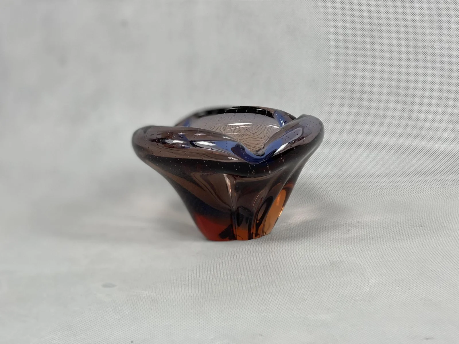 Popielniczka Art Buble z kolorowego szkła Murano, Włochy, lata 60