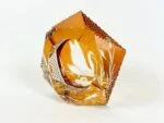 Crystal swan ashtray, Julia Glassworks, Poland, 1960s