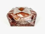 Crystal swan ashtray, Julia Glassworks, Poland, 1960s