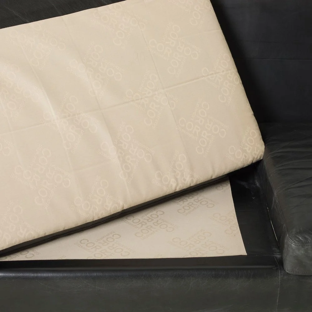 Czarna skórzana sofa Conseta, Cor, Niemcy, lata 70