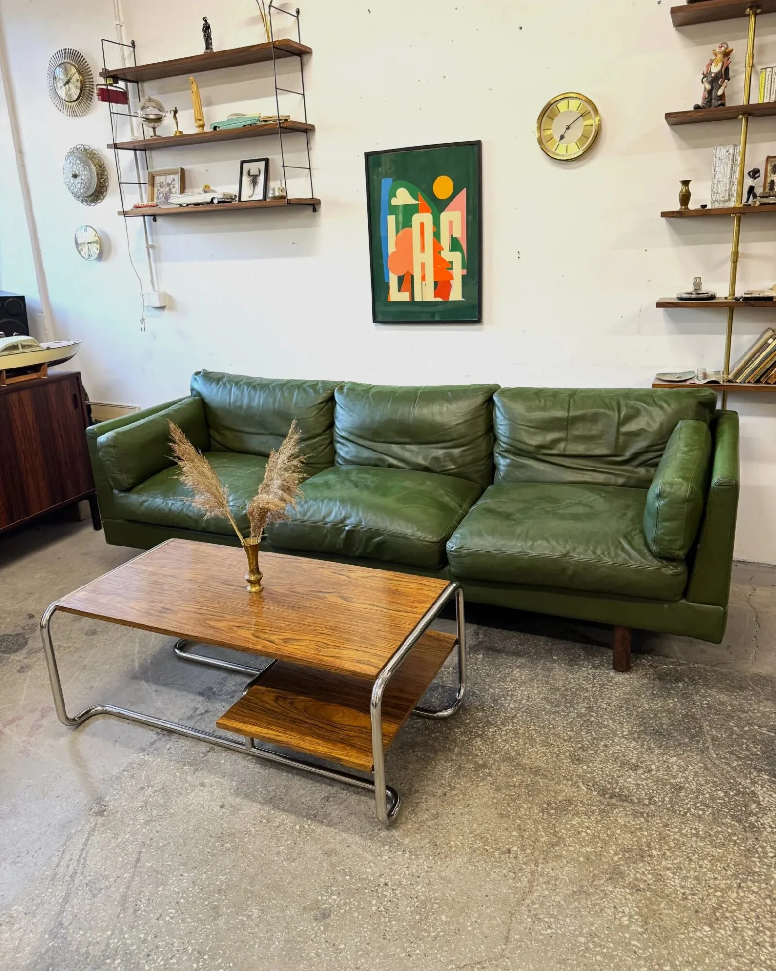 Vintage leather sofa, Denmark, 1960s/70s