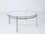 Vintage glass coffee table, Germany, 1970s