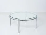 Vintage glass coffee table, Germany, 1970s