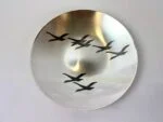 Ikora wall plate with a wild goose motif, WMF, Germany, 1960s
